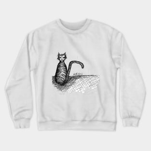 El Gato (black and white version) Crewneck Sweatshirt